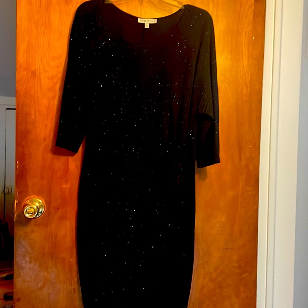 Evening dress. Black shimmer . Very cute!